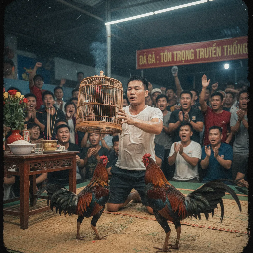 Hai chiến kê sẵn sàng cho trận đá độ căng thẳng