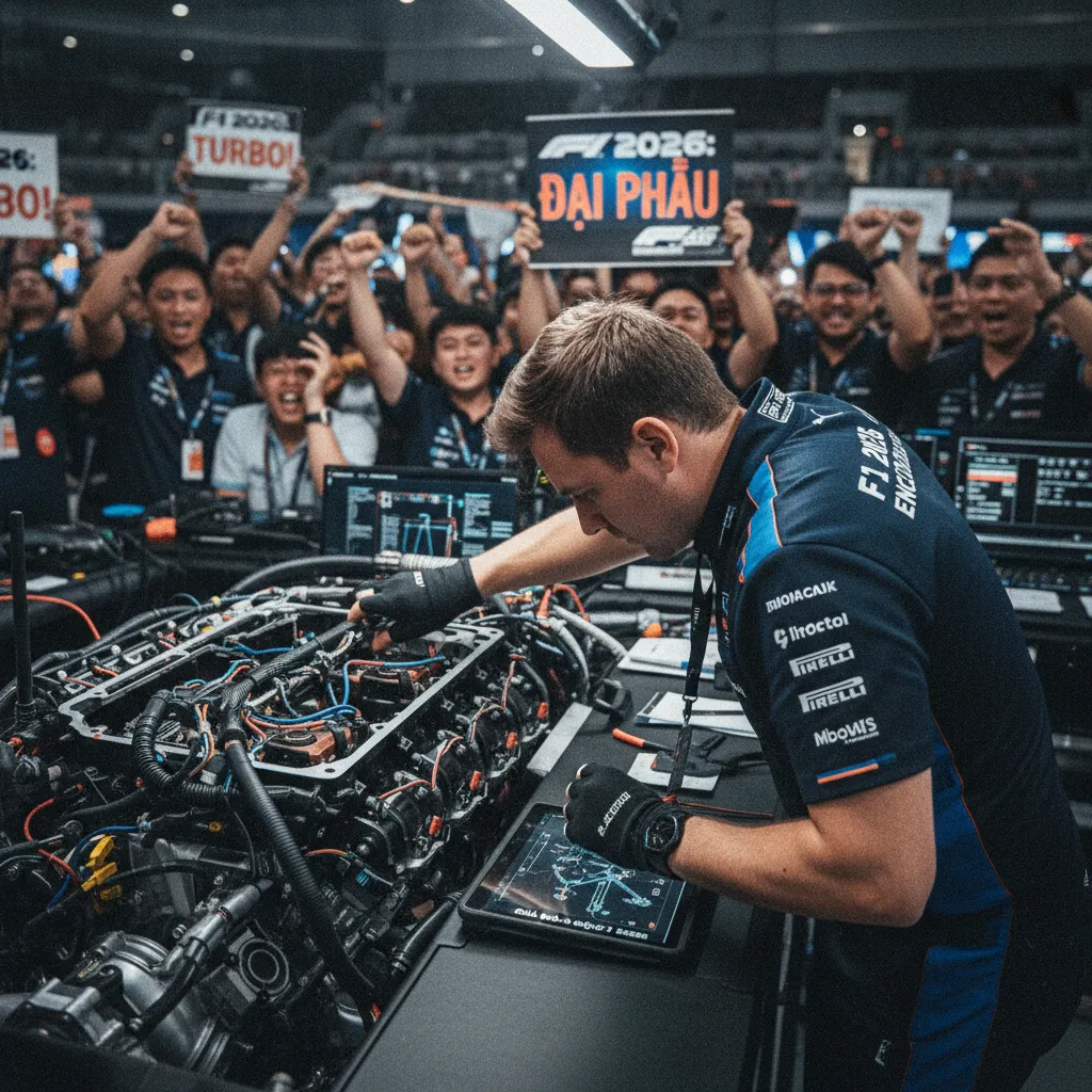 Động cơ F1 2026: Một cuộc “đại phẫu” chứ không phải nâng cấp